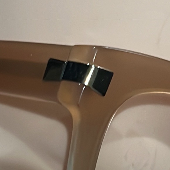 Authentic Kate Spade large signature clear pink prescription eyeglasses frames - Picture 9 of 10